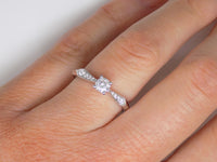18ct White Gold Round Brilliant Diamond Engagement Ring 0.43ct SKU 8801001