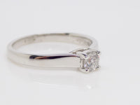 18ct White Gold Round Brilliant Diamond Solitaire Engagement Ring 0.25ct SKU 8803005