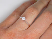 18ct White Gold and Yellow Gold Round Brilliant Diamond Engagement Ring 0.25ct SKU 8803044