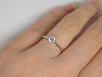 18ct White Gold Round Brilliant Diamond Solitaire Engagement Ring 0.33ct SKU 8803010
