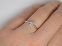 18ct White Gold Round Brilliant Diamond Solitaire Engagement Ring 0.25ct SKU 8803008