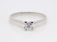 18ct White Gold Princess Cut Diamond Solitaire Engagement Ring 0.15ct SKU 8803030