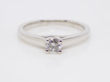 18ct White Gold Round Brilliant Diamond Solitaire Engagement Ring 0.25ct SKU 8803115