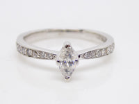 18ct White Gold Marquise Diamond Engagement Ring 0.50ct SKU 8802078