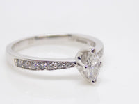 18ct White Gold Marquise Diamond Engagement Ring 0.50ct SKU 8802078