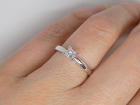 18ct White Gold Princess Cut Diamond Solitaire Engagement Ring 0.25ct SKU 8803028