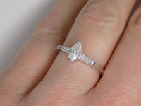 18ct White Gold Marquise Diamond Engagement Ring 0.50ct SKU 8803062