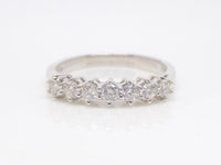 18ct White Gold 6 Round Brilliant Diamonds Wedding/Eternity Ring 0.50ct SKU 8802040