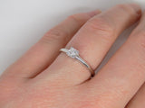 Platinum Princess Cut Diamond Solitaire Engagement Ring 0.25ct SKU 8803201