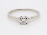 Platinum Princess Cut Diamond Solitaire Engagement Ring 0.25ct SKU 8803201