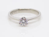 Platinum Round Brilliant Diamond Solitaire Engagement Ring 0.34ct SKU 8803200