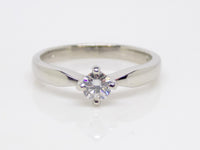 Platinum Round Brilliant Diamond Solitaire Engagement Ring 0.25ct SKU 8803198