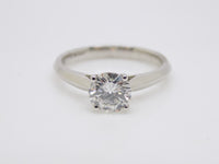 Platinum Round Brilliant Solitaire Diamond Engagement Ring 1.02ct SKU 6401010