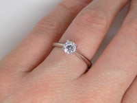 Platinum Round Brilliant Diamond Solitaire Engagement Ring 0.50ct SKU 8803040