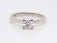 Platinum Princess Cut Diamond Solitaire Engagement Ring 0.35ct SKU 8803025