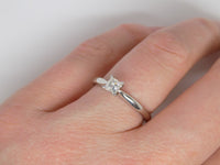 Platinum Princess Cut Diamond Solitaire Engagement Ring 0.25ct SKU 8803015