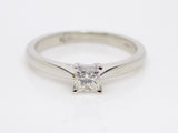 Platinum Princess Cut Diamond Solitaire Engagement Ring 0.25ct SKU 8803015