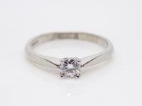 Platinum Round Brilliant Diamond Solitaire Engagement Ring 0.23ct SKU 8803202