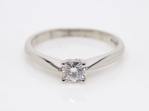 Platinum Round Brilliant Diamond Solitaire Engagement Ring 0.25ct SKU 8803197