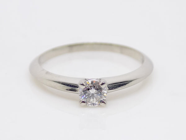 Platinum Round Brilliant Diamond Solitaire Engagement Ring 0.25ct SKU 8803081