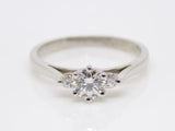 Platinum 3 Round Brilliant Diamonds Engagement Ring 0.50ct SKU 8803147