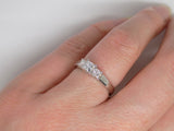 Platinum 3 Princess Cut Diamonds Engagement Ring 0.50ct SKU 8803038