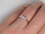 Platinum 3 Round Brilliant Diamonds Engagement Ring 0.33ct SKU 8803145