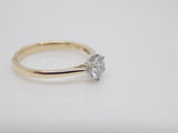 9ct Yellow Gold Round Brilliant Lab Grown Diamond Solitaire Engagement Ring 0.50ct  SKU 7707015