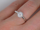 9ct White Gold Round Brilliant Lab Grown Diamond Solitaire Engagement Ring 0.50ct  SKU 7707016