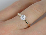9ct Yellow Gold Round Brilliant Lab Grown Diamond Solitaire Engagement Ring 0.50ct  SKU 7707019