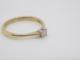 9ct Yellow Gold round brilliant 0.15ct Diamond Solitaire Ring SKU 8803095