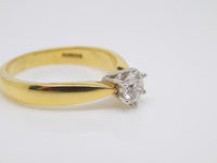 18ct Yellow Gold Round Brilliant Diamond Solitaire Engagement Ring 0.50ct SKU 8803170