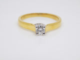 18ct Yellow Gold Round Brilliant Diamond Solitaire Engagement Ring 0.25ct SKU 8803173