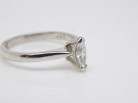 Platinum Marquise Cut Diamond Solitaire Engagement Ring 0.33ct SKU 8803178