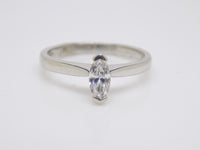 Platinum Marquise Cut Diamond Solitaire Engagement Ring 0.33ct SKU 8803178