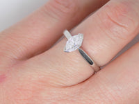 Platinum Marquise Cut Diamond Solitaire Engagement Ring 0.50ct SKU 8803179