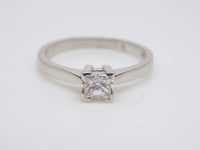 Platinum Princess Cut Diamond Solitaire Engagement Ring 0.40ct SKU 8803180