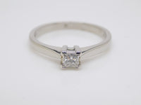 Platinum Princess Cut Solitaire Diamond  Engagement Ring 0.25ct SKU 8803182