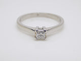 Platinum Princess Cut Solitaire Diamond  Engagement Ring 0.25ct SKU 8803182