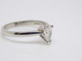 Platinum Pear Cut Diamond Solitaire Engagement Ring 0.50ct SKU 8803183