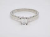 Platinum Emerald Cut Diamond Solitaire Engagement Ring 0.33ct SKU 8803184