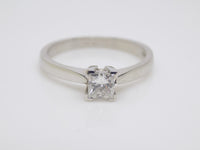 Platinum Princess Cut Diamond Solitaire Engagement Ring 0.40ct SKU 8803186