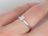 Platinum Emerald Cut Diamond Solitaire Engagement Ring 0.25ct SKU 8803187