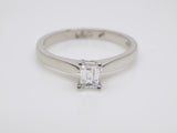 Platinum Emerald Cut Diamond Solitaire Engagement Ring 0.40ct SKU 8803188