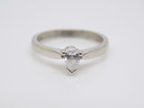 Platinum Peat Cut Diamond Solitaire Engagement Ring 0.25ct SKU 8803190