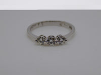 18ct White Gold 3 Round Brilliant Diamond Engagement Ring 0.50ct SKU 8803210