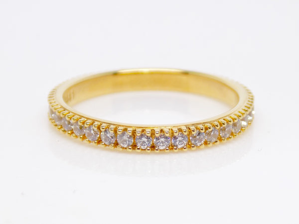 Yellow Gold Full Eternity Claw Set Diamonds Wedding/Eternity Ring 0.50ct SKU 4501208