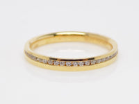Yellow Gold Round Brilliant Channel Set Diamonds Wedding/Eternity Ring 0.15ct SKU 4501316