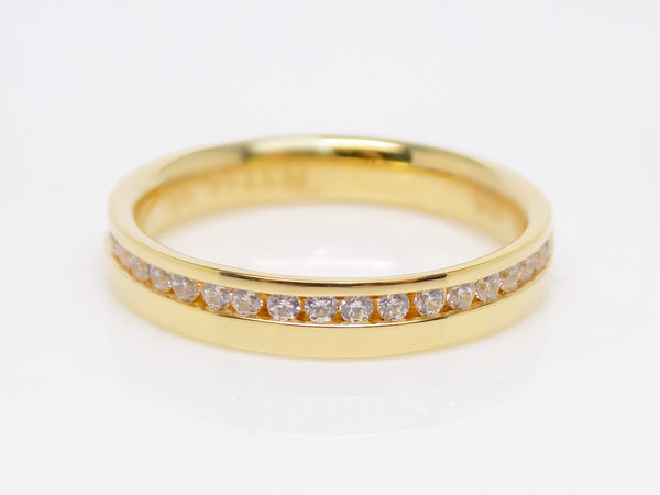 Yellow Gold Round Brilliant Channel Set Diamonds Wedding/Eternity Ring 0.25ct SKU 4501322