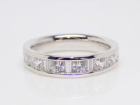 Round and Baguette Channel Set Diamonds Wedding/Eternity Ring 1.00ct SKU 4501379